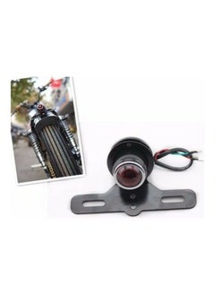 اشتري Retro Motorcycle ABS Tail Brake Light Lamp for Bobber Chopper Cafe Racer CB Lampshade Color Red في الامارات