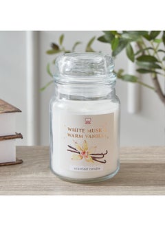 Buy Qara Colonial Vanilla Jar Candle 530 g in UAE