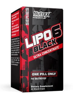 Buy Nutrex Research Lipo 6 Black Ultra Concentrate  60 Count in UAE