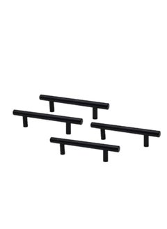 اشتري Robustline Highly Quality Metal Drawer Pull Handle - Cupboard Handle (Pack of 4) Matt Black - 10MM X 96MM - 161 في الامارات