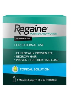 Buy Regaine For Men & Women 2% Minoxidil Topical Hair Regrowth Solution 60ml in UAE