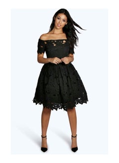 اشتري Boutique Off Shoulder Lace Skater Dress في الامارات