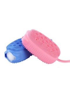 Buy Silicone Body Brush 2 Pieces Multicolor in Egypt