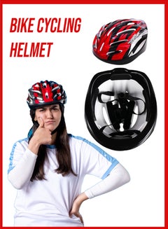 Buy Adult Mountain Road Bike Cycling Helmet Adjustable Multi Sports For Skating Scooter Men Women Safety Protection in UAE