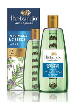 Buy HERBS INDIA ROSEMARY&7SEED HAIR OIL 180ML in UAE