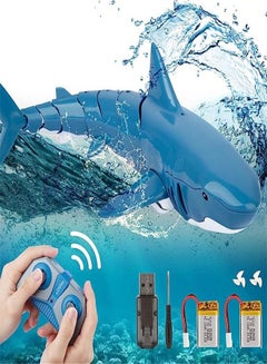 Buy Goolsky Remote Control Shark for Pool Toys, Baby Shark Water for Boys 3-5 6-12 Pool for Adults and Family, RC Boat Kids Ages 4-8 8-12 Cool Shark Gifts Swimming Fish Toy Girls 3+ (with 2 Batteries) in UAE