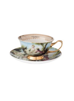 Buy Tea Cup And Saucer Set Of 200 Ml in Saudi Arabia