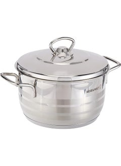 Buy Casserole 2.5 L Silver 3 Quart A1894 in Saudi Arabia