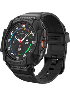 Buy Rugged Armor Pro for Samsung Galaxy Watch Ultra 47mm Case with Band (2024) - Matte Black in UAE