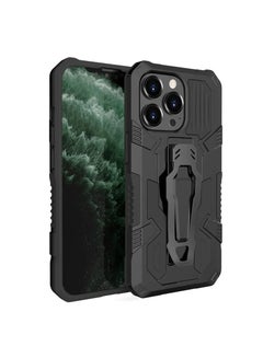 Buy iPhone 13 Pro Max Case Shockproof Hybrid Armor Heavy Duty Cover Case for iPhone 13 Pro Max 6.7" Black in Saudi Arabia
