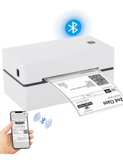 اشتري Wireless Bluetooth Label Printer, 10X15cm, Sticker Printer for Shipping Packages, Thermal Printer for Phones and PCs, Barcode Printeror for Home Small Business,  Easy Setup Compatible USPS FedEx في السعودية