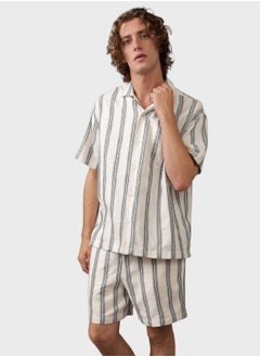 Buy Striped Regular Fit Poolside Shirt in Saudi Arabia