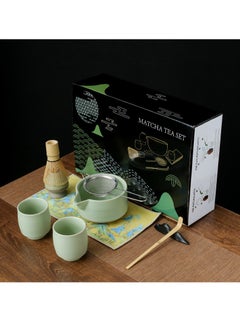 Buy Traditional Natural Bamboo Handmade Matcha Japanese Tea Whisk Spoon Bowl Cup Set in Saudi Arabia