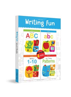 Buy Writing Fun A Set Of 4 Books : Write And Practice Capital Letters, Small Letters and Numbers 1 to 2 in UAE