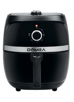 Buy DOMEA Air Fryer 3.2 Liter Capacity, 1300 Watts, Manual Control, Adjustable Temperature & Timer, For Roasting, Bake, Dehydrate & Reheat, Quite & Easy Cooking, Overheat Protection, Black in UAE