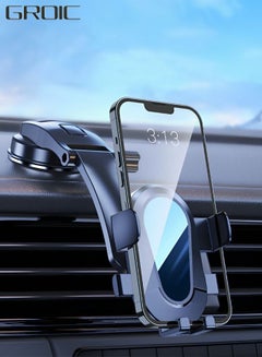 اشتري Universal Phone Mount for Car, Dashboard Windshield Long Arm Strong Suction Car Cell Phone Holder Mount for All Mobile Phones في السعودية