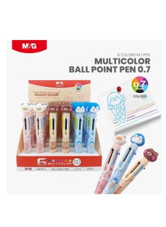 Buy M&G Chenguang Cute Animal Design 6-in-1 Multicolor Ballpoint Pen 0.7mm - No:ABPU8173 in Egypt