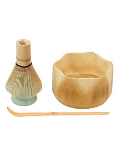 اشتري Japanese Matcha Tea Set, Unique Matcha Set - Flower-Shaped Bamboo Matcha Bowl, Matcha Whisk, Green Whisk Stand, Traditional Scoop في الامارات