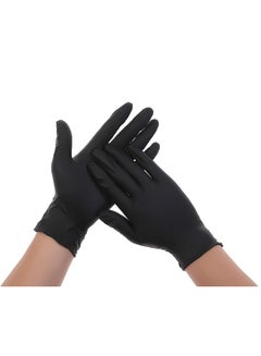 Buy 100 Piece Black Disposable Vinyl/Nitrile Gloves in Saudi Arabia