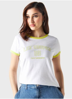 Buy Crew Neck Graphic T-Shirt in Saudi Arabia