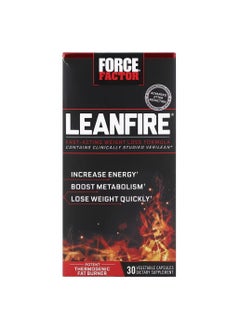 Buy Lean Fire Fast-Acting Weight Loss Formula 30 Vegetable Capsules in Saudi Arabia