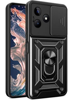 Buy Phone Cover for Realme C53 4G with Slide Camera Cover Military Grade Drop Protective Phone Case with Magnetic Car Mount Holder in Saudi Arabia