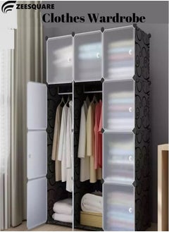 اشتري Cloth Cabinet Wardrobe Organizer Rack for Clothes and Shoes في الامارات