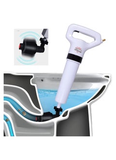 Buy High Pressure Air Drain Blaster Drainage Clog Dredge Tools Sewer Dredger Powerful Toilet Plunger Auger Cleaner for Bathroom Shower kitchen Pipe Bathtub Basin in Saudi Arabia