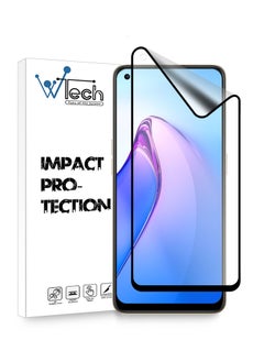 Buy Matte Ceramic Full Coverage Screen Protector For Oppo Reno8 Clear/Black in Saudi Arabia