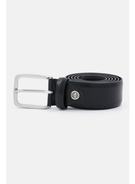 Buy Men Leather Belt, Black in UAE