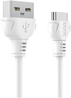 Buy BOROFONE BX51 Triumph charging data cable for Type-C - White in Egypt