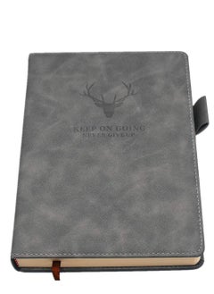 اشتري A5 Notebook Journal Hardcover Executive Diary with Premium Thick Paper, Gray في الامارات