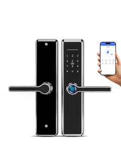 Buy Razuvious Smart Lock,Fingerprint Door Lock with 6085 Mortise，Stainless Steel Lock, Keyless Entry Bluetooth Lock,Free APP,IC Card,Anti-peep Code,for Home,Office,Apartment in Saudi Arabia