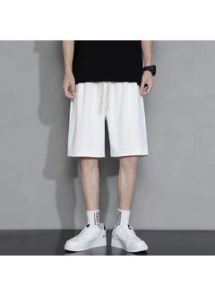 Buy Mens Casual Shorts Summer Slim Fit Sports Large SizeWhite White in Saudi Arabia