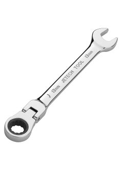 Buy Jetech 13mm Flexible Head Ratchet Combination Wrench, Industrial Grade Flex Ratcheting Spanner, Heat-Treated Cr-V Alloy Steel, 12 Point Ratchet Box Ended and Open End Spanner, Flex-Head Gear Wrench in UAE