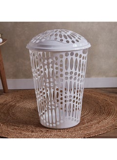 اشتري Hudson Laundry Hamper with Lid 54 L في الامارات