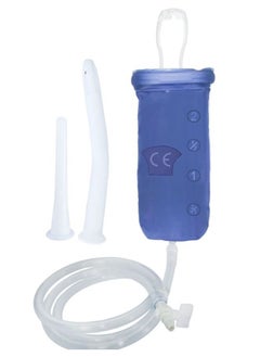 اشتري Enema bag kit for colon cleansing enema kit at home foldable, portable and reusable travel friendly في السعودية