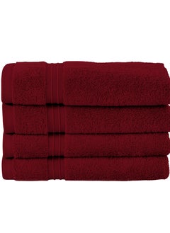 Buy 4-Piece 100% Combed Cotton 550 GSM Quick Dry Highly Absorbent Thick Hand Soft Hotel Quality For Hand And Spa Hand Towel Set 40x70cm in Saudi Arabia