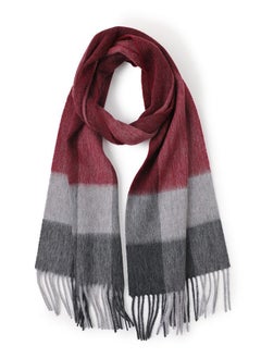 Buy Warm Wool Checked Scarf in UAE