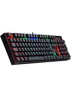 Buy K551-RGB-MITRA Mechanical Gaming Keyboard RGB Backlit Gaming Keyboard 104 Key Computer Full Without Conflict 12 Multimedia Keys Winglock PC Gaming Keyboard, Black in UAE