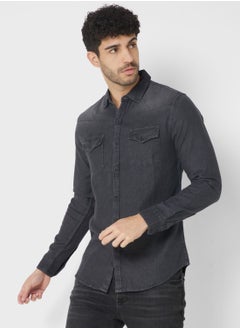 Buy Slim Fit Full Sleeve Shirt in UAE