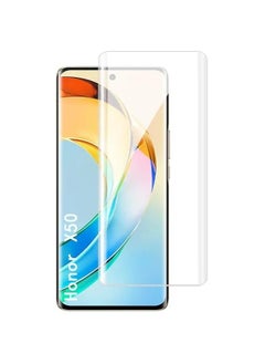 اشتري Honor X50 Screen Protector, Tempered Glass [Full Adhesive][Full Coverage] [Bubble-Free] [Anti Scratch] HD Clear High Responsive for Honor X50 5G (Clear) في الامارات