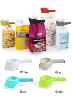 اشتري 4 Pcs Food Bag Clips Seal Pour Food Storage Bag Clips Moisture Sealing Snack Storage Container Clips Large Packet Clips for Opened Bag في مصر