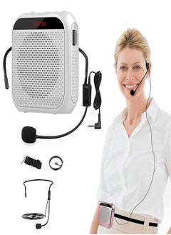 Buy KASTWAVE Voice Amplifier with Wired Microphone Headset, Portable Rechargeable Pa System Speaker Personal Microphone Speech Amplifier, Loudspeaker for Teachers Tour Guides Coaches Metting Yoga Fitness in UAE