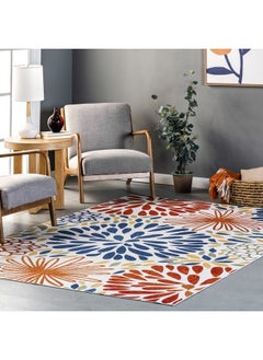 اشتري Mcewen Bohemian Floral Machine Washable Area Rug 5' X 8' Multi في الامارات