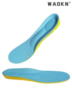 Buy Shoe Insoles for Men Women and Kids, Memory Foam Insoles, Comfortable Sports Shoe Inserts for Shock Absorption and Relieve Foot Pain, Plantar Fasciitis Arch Support Insoles in UAE