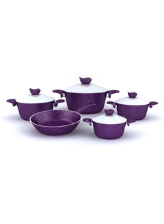 اشتري Granite Pro Cookware Set - 9 Pcs - Purple في مصر