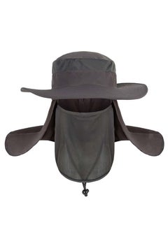 اشتري 360-degree outdoor hat Men's summer sunscreen hat waterproof quick-drying fisherman fishing hat في السعودية