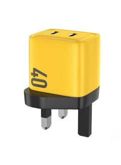 Buy PD 40W USB C Charger iPhone 15 Pro Max Charger 40W/20W 2 Port iPad Fast Charger Type C Wall Plug Dual USB-C Samsung Charger PD Quick Charge Adapter Charger USB C Plug Phone Charger Yellow in Saudi Arabia