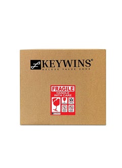 Buy Keywins® 3PLY Storage Boxes With Handles-Carton cardboard box for moving and packing and shipping And Archive -PACK OF 3PIECES WITH 3 PIECE (STICKER CARE )100% Recyclable - H40.5 x W40.5 x D40.5cm- Br in UAE